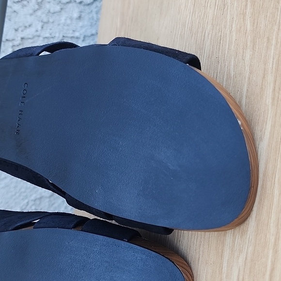 Cole Haan Women's Dark Blue Suede Mules Size 7B - Picture 8 of 12